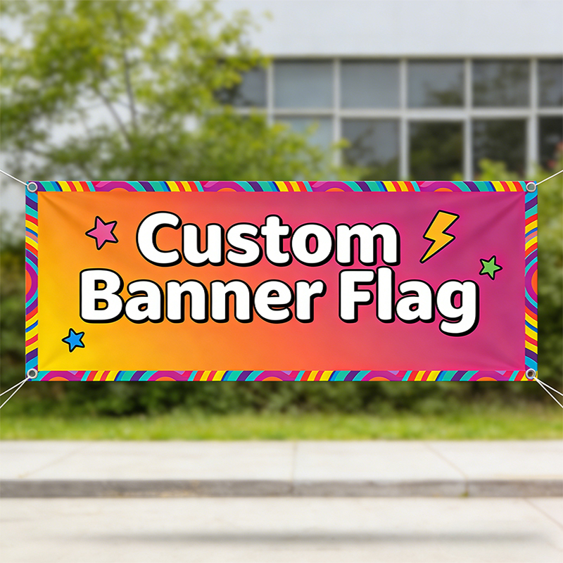 Commercial Printing Shop - Bannière de drapeau personnalisée pour événements