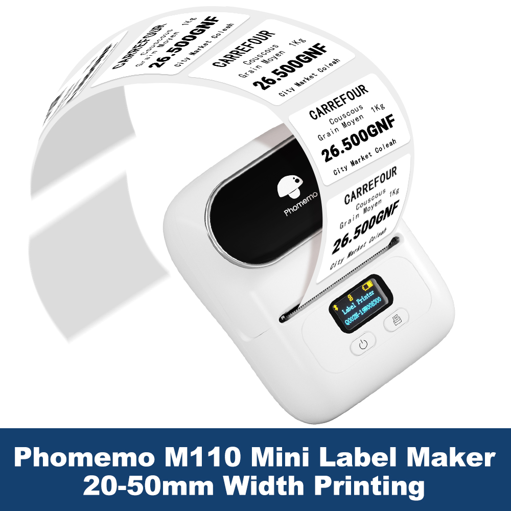 Commercial Photo Printer - Imprimante d'étiquettes Phomemo M110 étiqueteuse imprimante