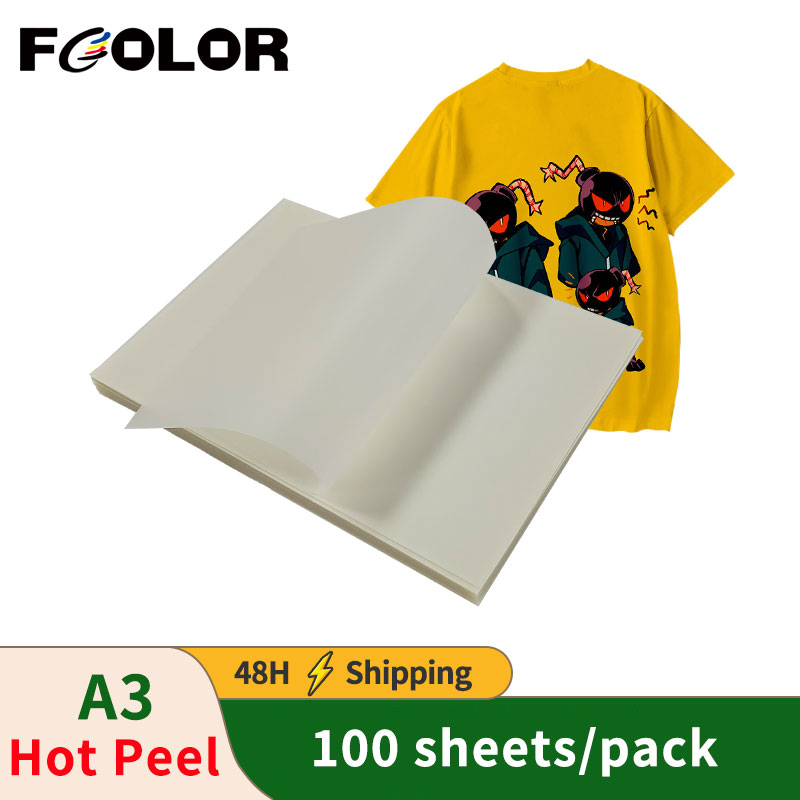 Dtf Hot Peel Film - 100 films PET A3 DTF mats