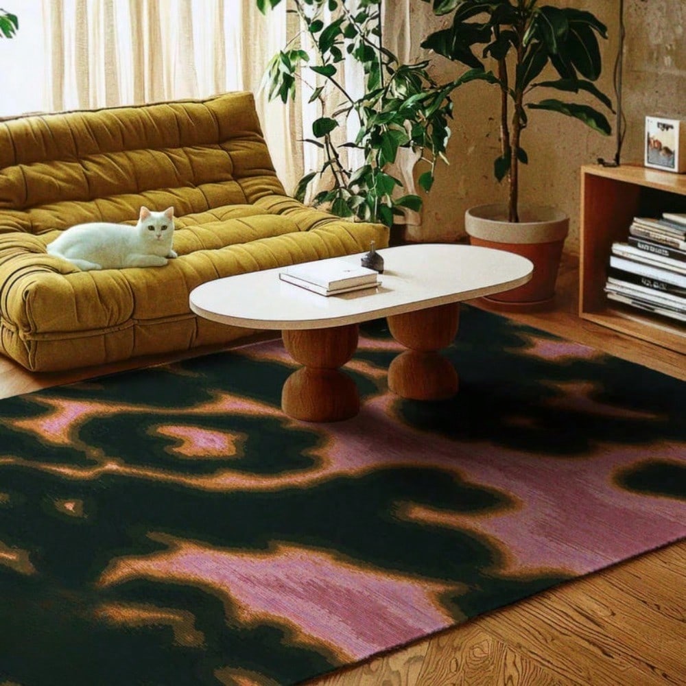 Commercial Printing Items - Tapis imprimé Animal rose vert, dégradé