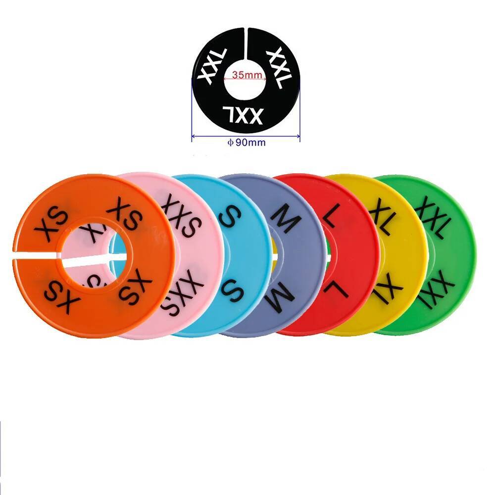 Commercial Printing Shop - Séparateurs de taille de vêtements XS-XXL,
