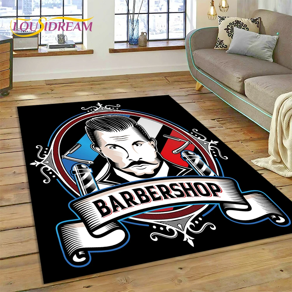Commercial Printing Shop - Tapis Vintage avec Logo de salon