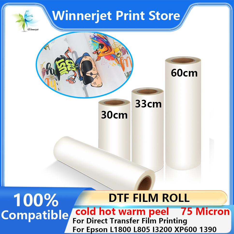 Dtf Hot Peel Film - Rouleau de film PET DTF 30cm