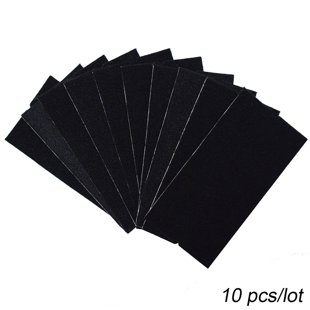 Heat Transfer Vinyl Roll - Tissu noir 10x5cm, 10 pièces, feutre