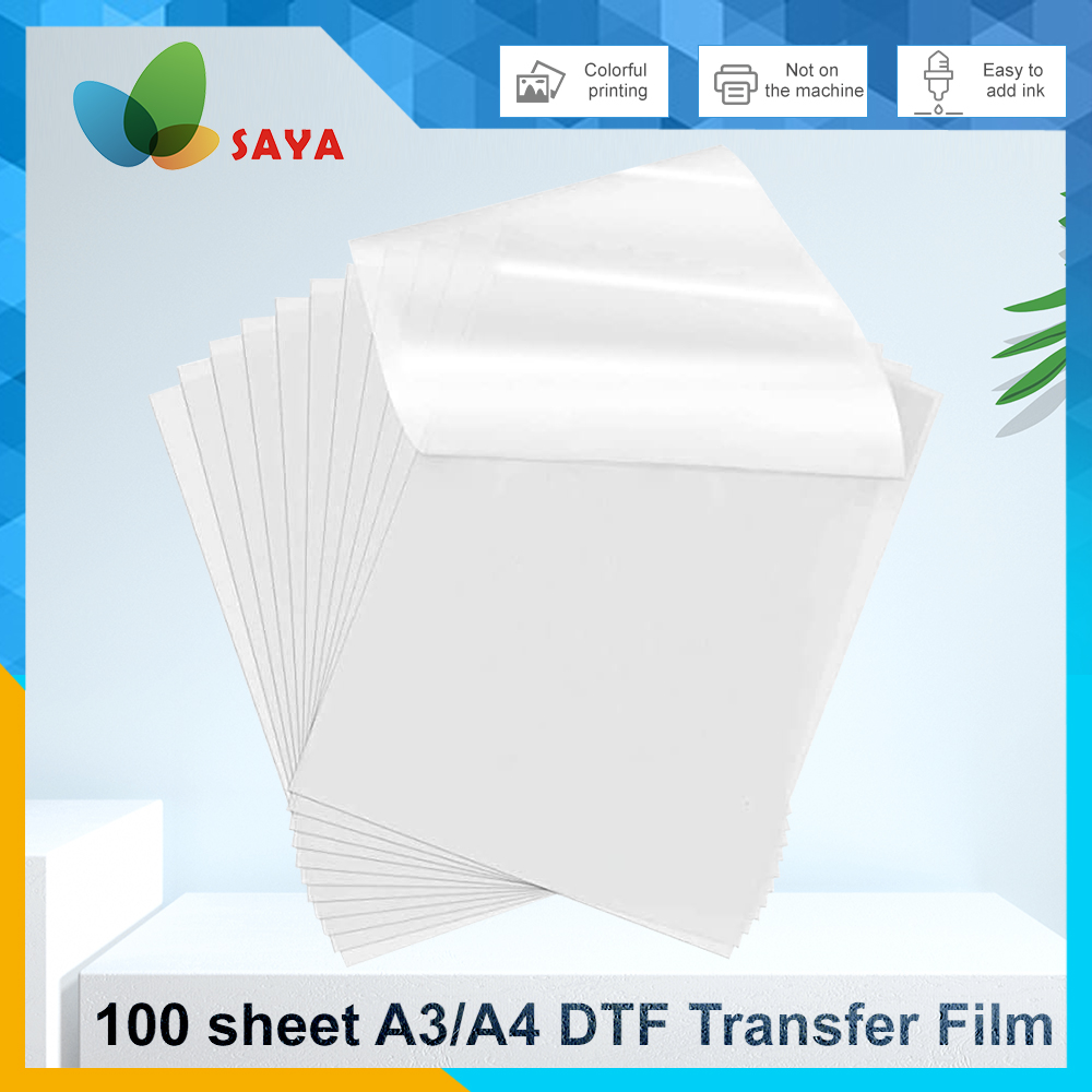 Dtf Film Roll A3 - 50/100 pièces de film DTF A3/A4,