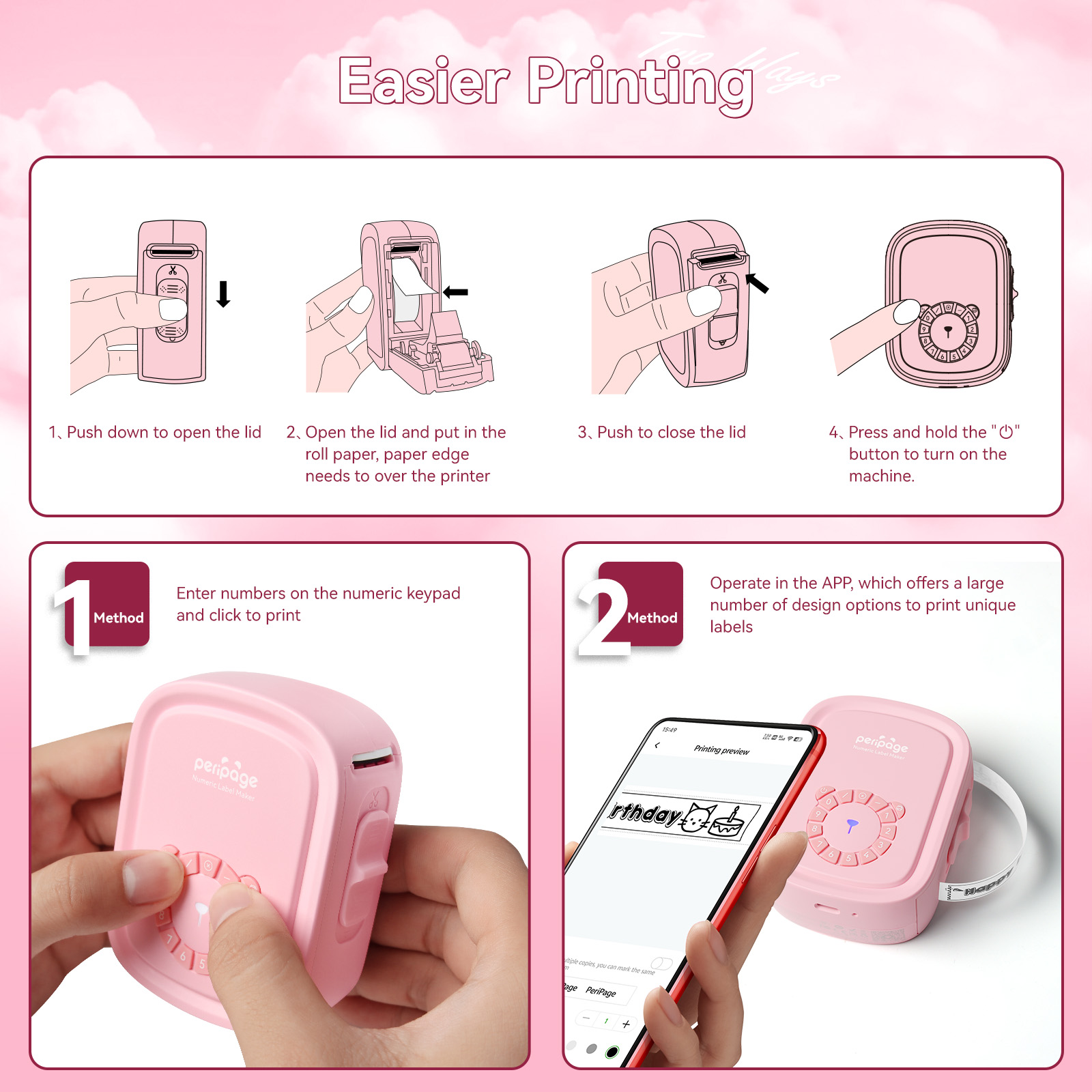 Imprimante thermique portable  - Commercial Photo Printer avis et prix