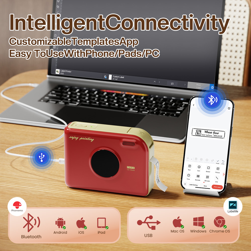 Imprimante d'étiquettes Phomem - Commercial Photo Printer avis et prix