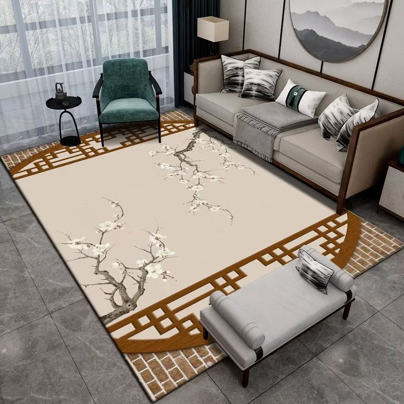 Tapis floral de style chinois  - Commercial Fabric Printing Machine avis et prix