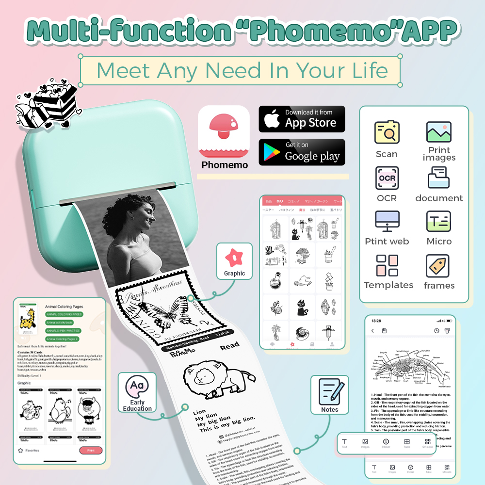 Phomemo-Mini imprimante thermi - Commercial Photo Printer avis et prix