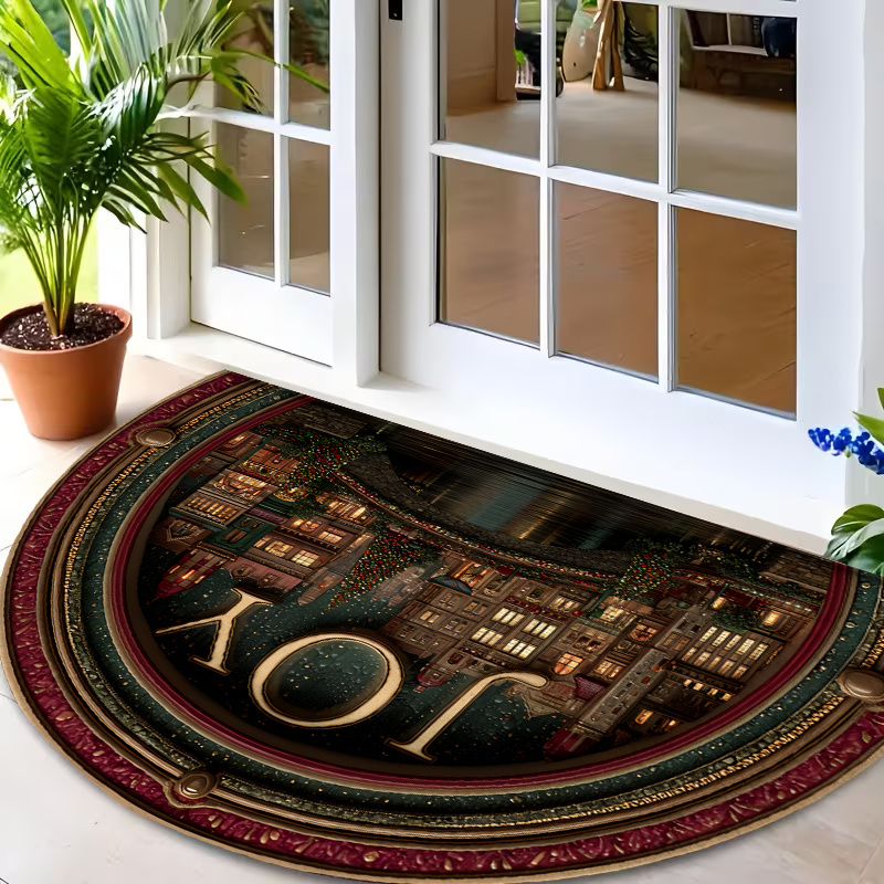 Tapis d'entrée rond à imprimé  - Commercial Printing Shop avis et prix