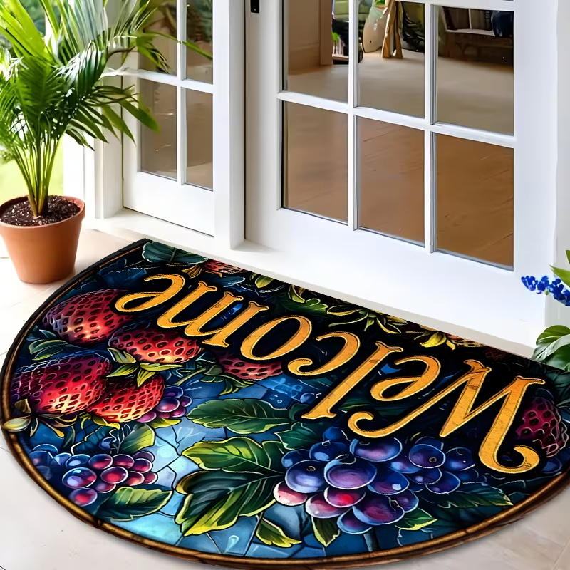 Tapis d'entrée rond à imprimé  - Commercial Printing Shop avis et prix