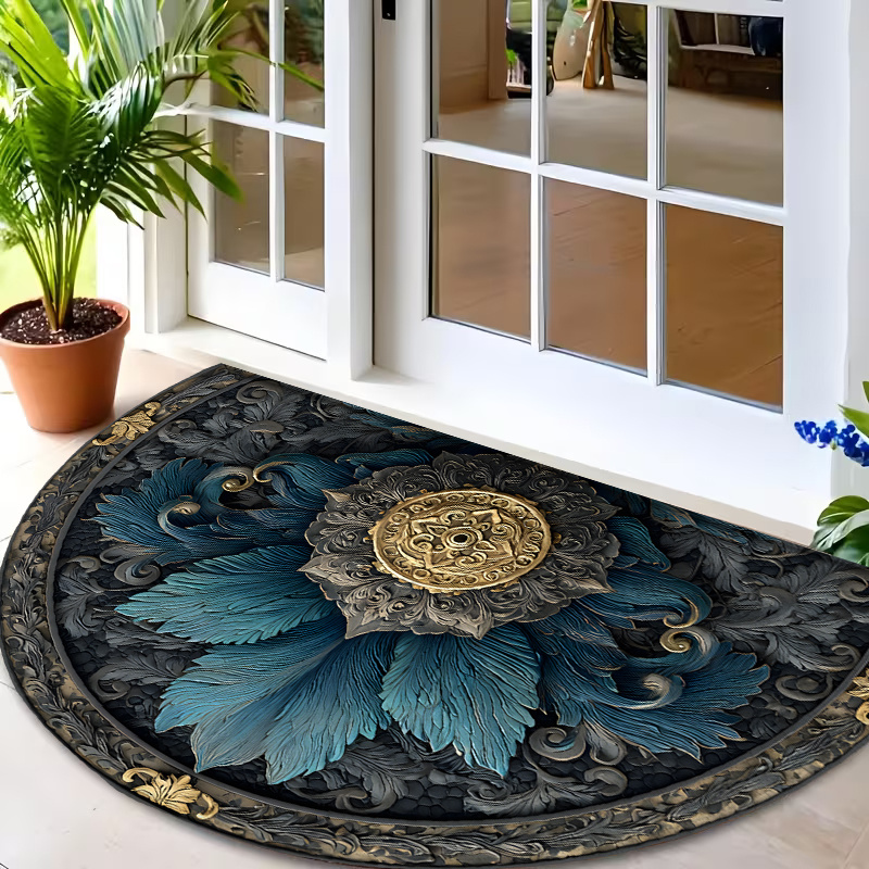 Tapis d'entrée rond à imprimé  - Commercial Printing Shop avis et prix